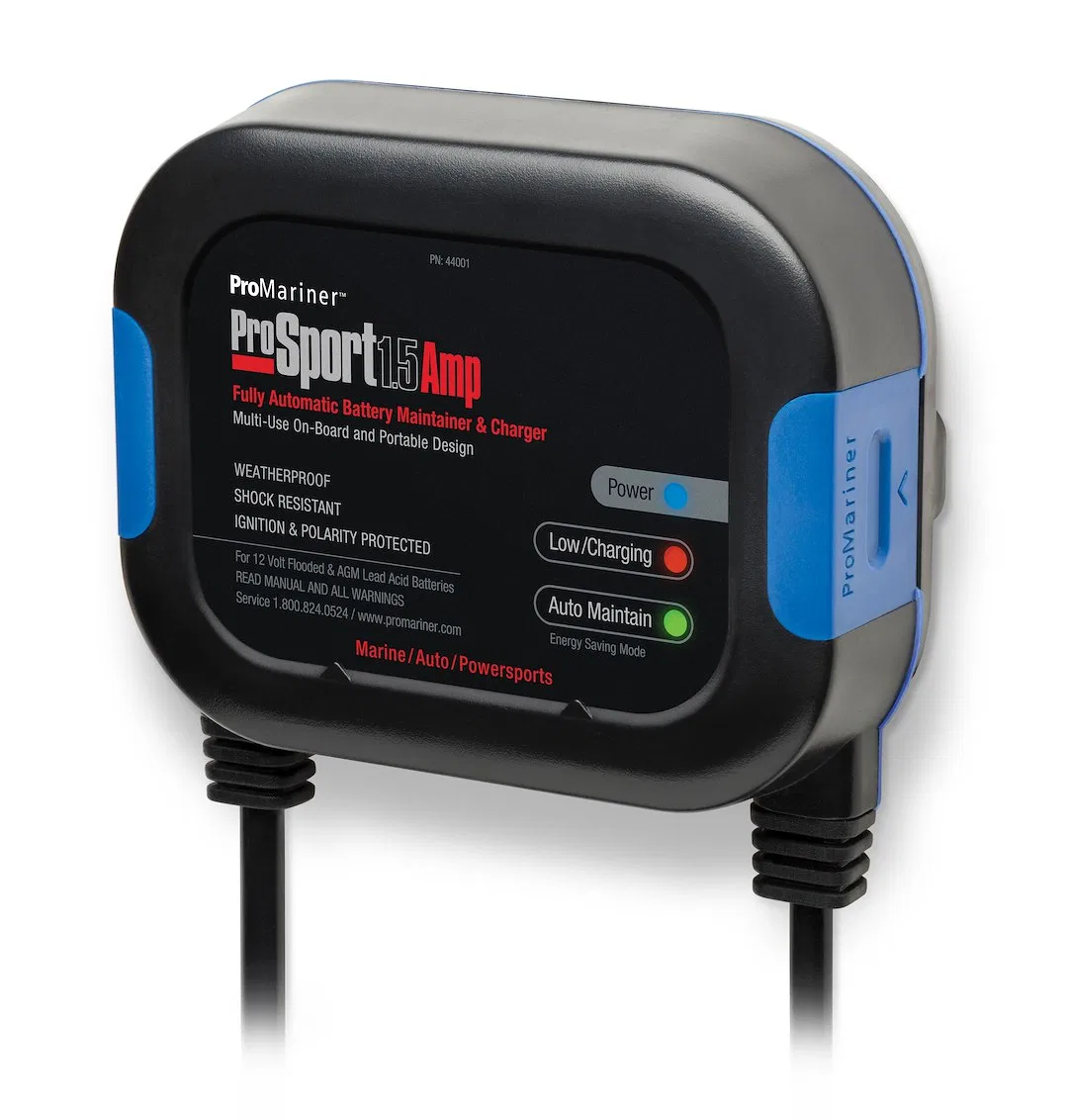 44001 – PRO MARINER Battery Charger, For 12 Volt Marine Batteries 1 Bank Charger 120 Volt Power Supply Fully Automati...